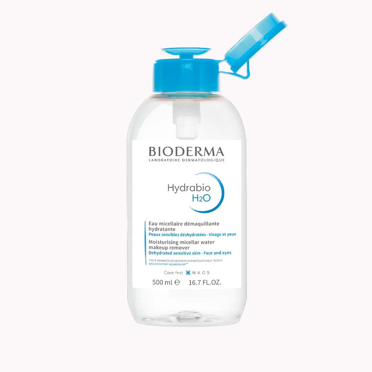 میسلار واتر آبی Hydrabio H2O بایودرما | پاککننده و آبرسان پوست خشک