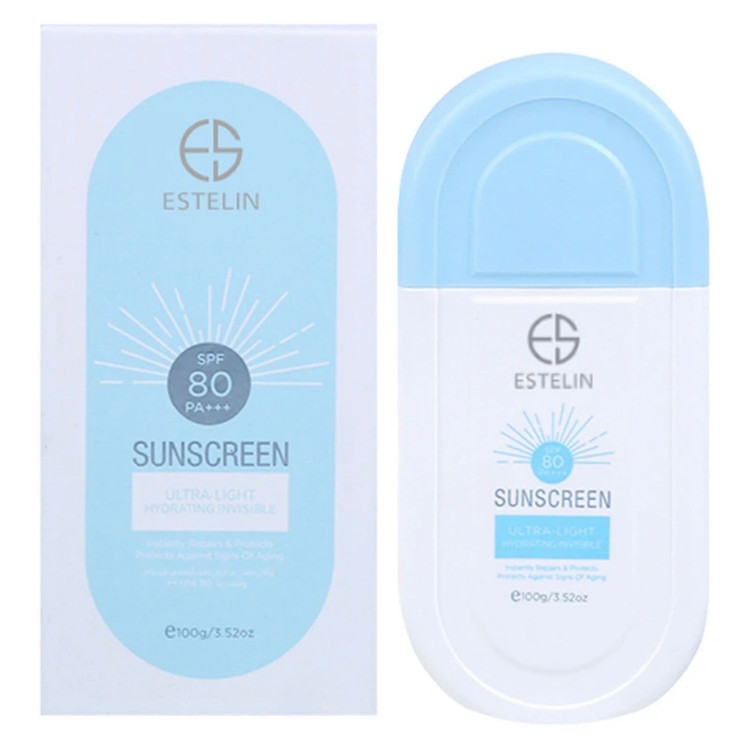 کرم ضد آفتاب بیرنگ استلین، 80 SPF، مدل ultra، مناسب انواع پوست با حجم 100 میلی لیتر، محافظتکننده در برابر اشعههای UVA و UVB، مرطوبکننده، فاقد پارابن، PA+++، ضد پیری، دارای فرمولاسیون فاقد چربی، با ماندگاری 3 ساعته