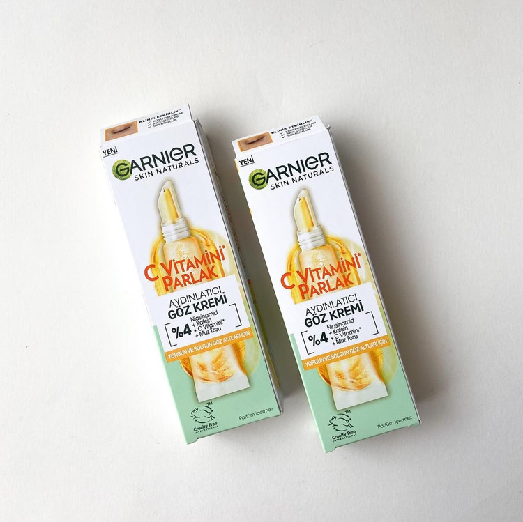 کرم دور چشم روشن کننده ویتامین سی گارنیر Garnier Vitamin C Bright Lightening Eye Cream اصل فرانسه