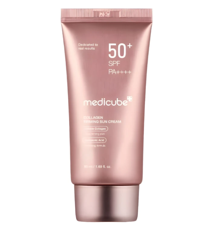 کرم ضد آفتاب مدی کیوب کلاژن و روشن کننده spf 50 بی رنگ حجم 50 میلی لیتر